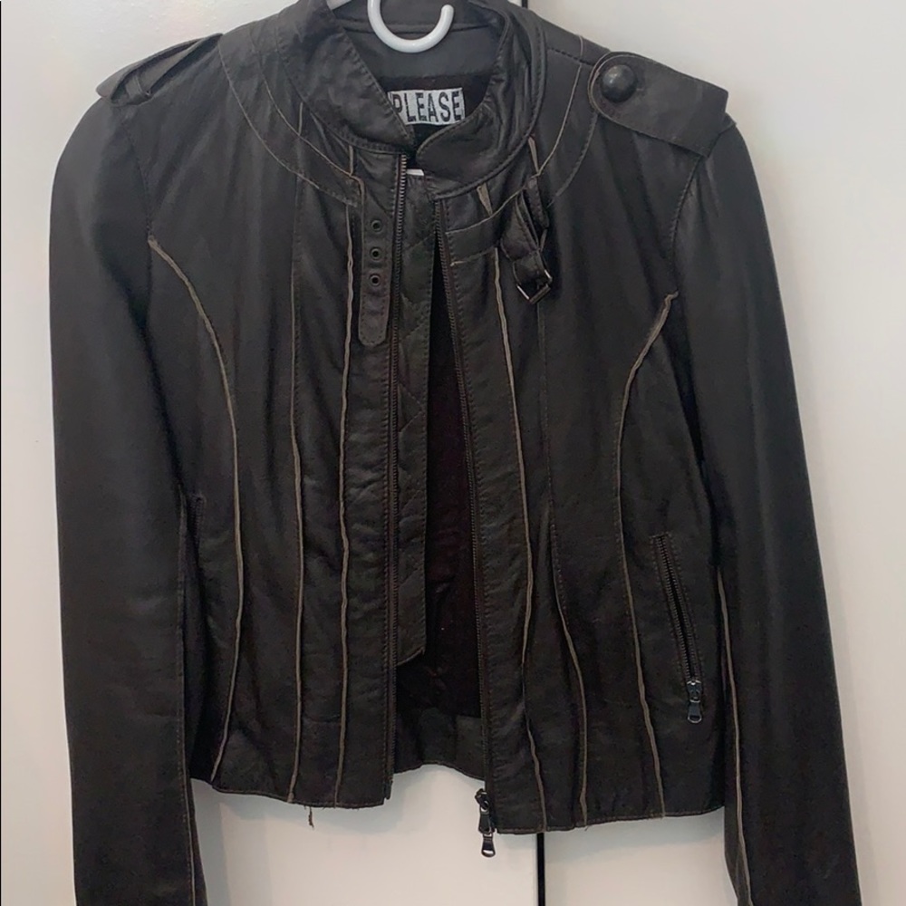 Genuine Brown Leather Jacket